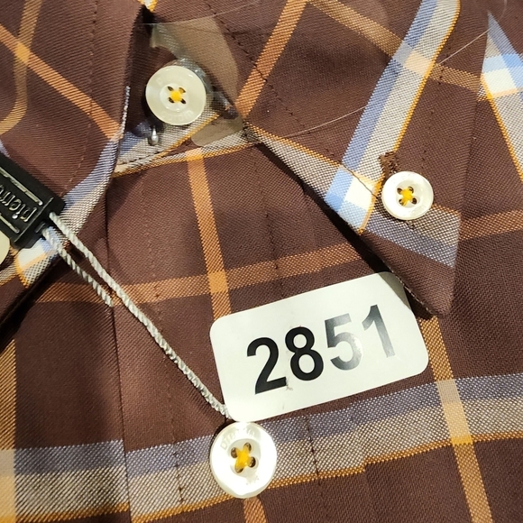 Pierre Cardin plaid casual button Down shirt size L - Picture 11 of 11